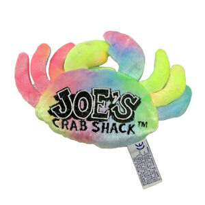 Joe’s Crab Shack Tie Dye Crab Stuffed Animal Plush 7” People Pals EUC